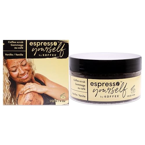 Koffee Beauty Vanilla Coffee Scrub - Exfoliating Body And Face Scrub - Polish And Smooth Skin With Ease - Invigorate Senses With Vanilla Fragrance
