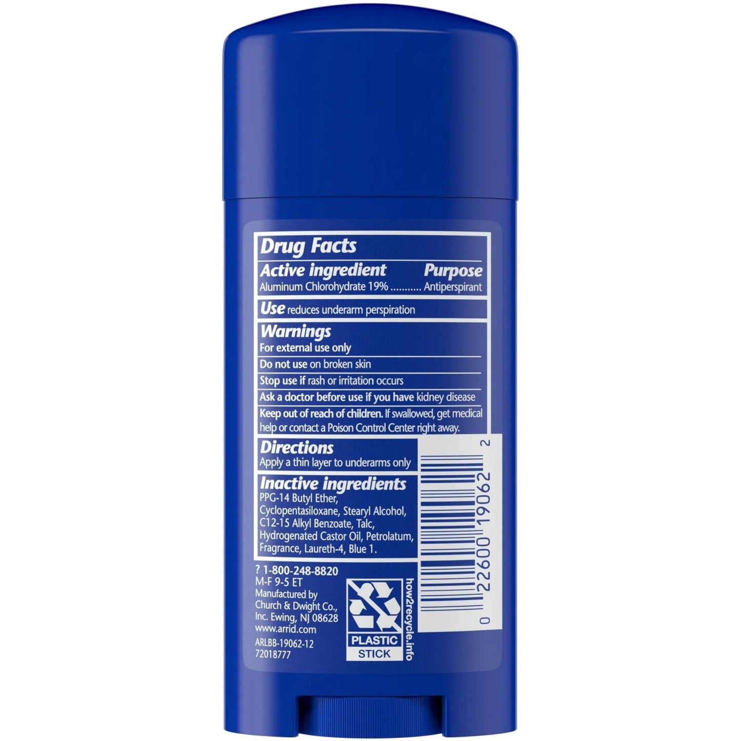 ARRID XX Anti-Perspirant Deodorant Solid Regular 2.70 oz (Pack of 8) Beauty and Personal Care Arrid