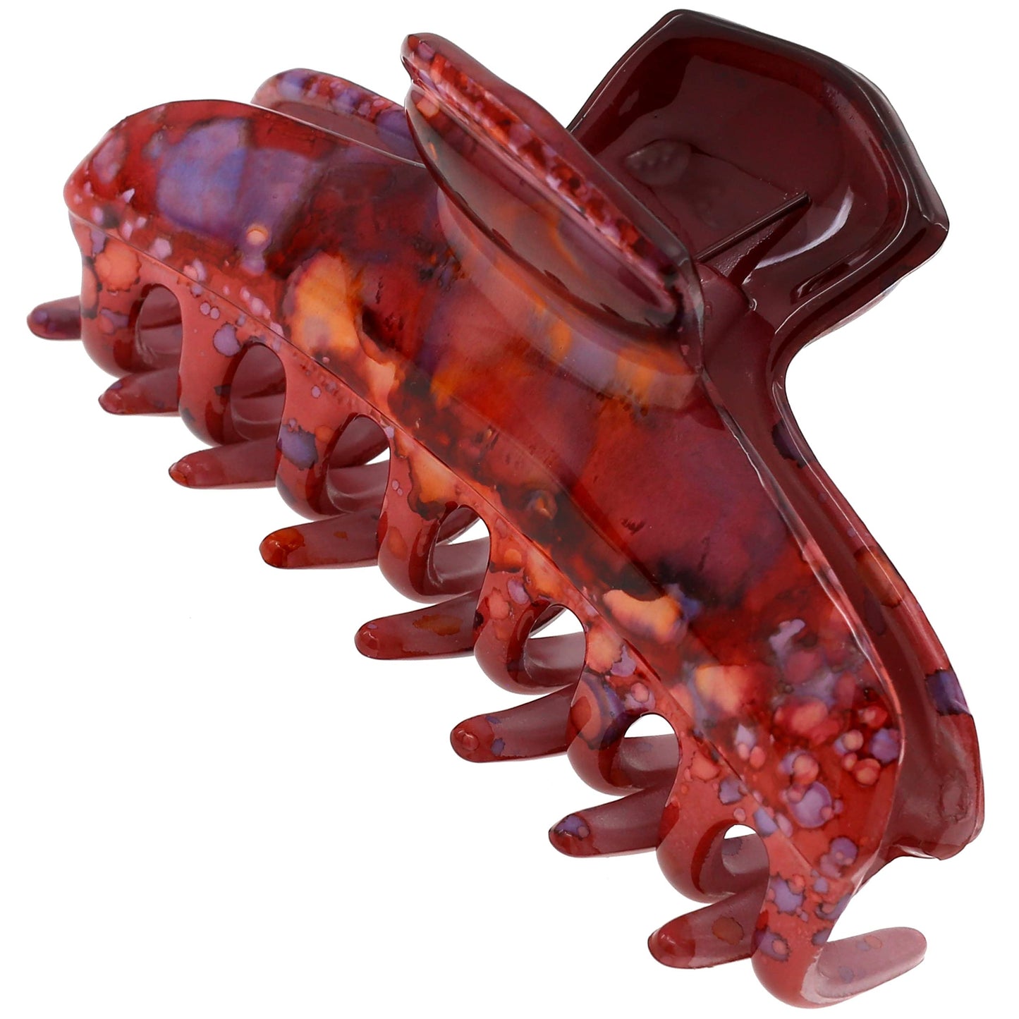 Camila Paris CP3309 French Hair Clip for Women Thick Hair for Long Curly Wavy Hair, Red, Girls Hair Claw Clips Fashion Styling Hair Accessories