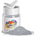 MARBLERS Holographic Glitter [Holo Silver] 1.5oz (42g) | Fine | Non-Toxic, Vegan, Cruelty-Free | Face, Body, Eyeshadow, Hair, Festival, Party Makeup |