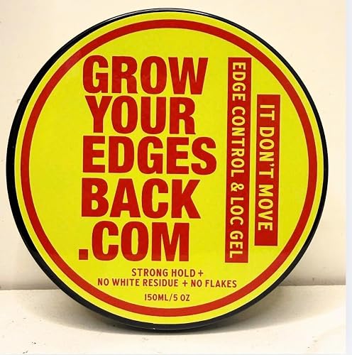 Grow Your Edges Back Best Edge Control for 4C Hair - 24H Exxxtra Hold, No Flakes, No Residue - Moisturizing Edge Control for ALL HAIR AND LOCS!