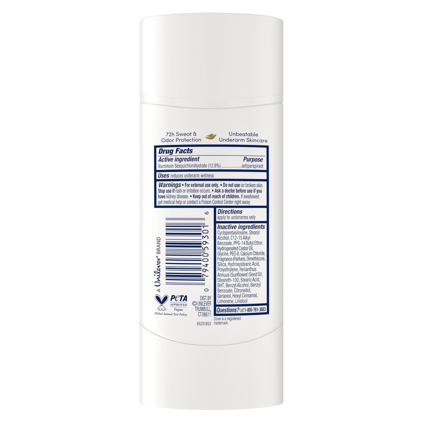 Dove Advanced Care Antiperspirant Deodorant for Women Clear Finish No White Marks 72 hour sweat and odor protection 2.6 oz Beauty and Personal Care Dove