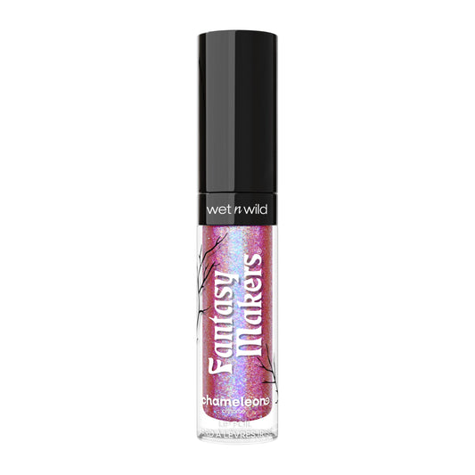 wet n wild Halloween Fantasy Makers Chameleon Chrome Lip Foil, Intense Multi-Chrome Pigment, Mesmerizing Blendable Color Shift Foil Finish