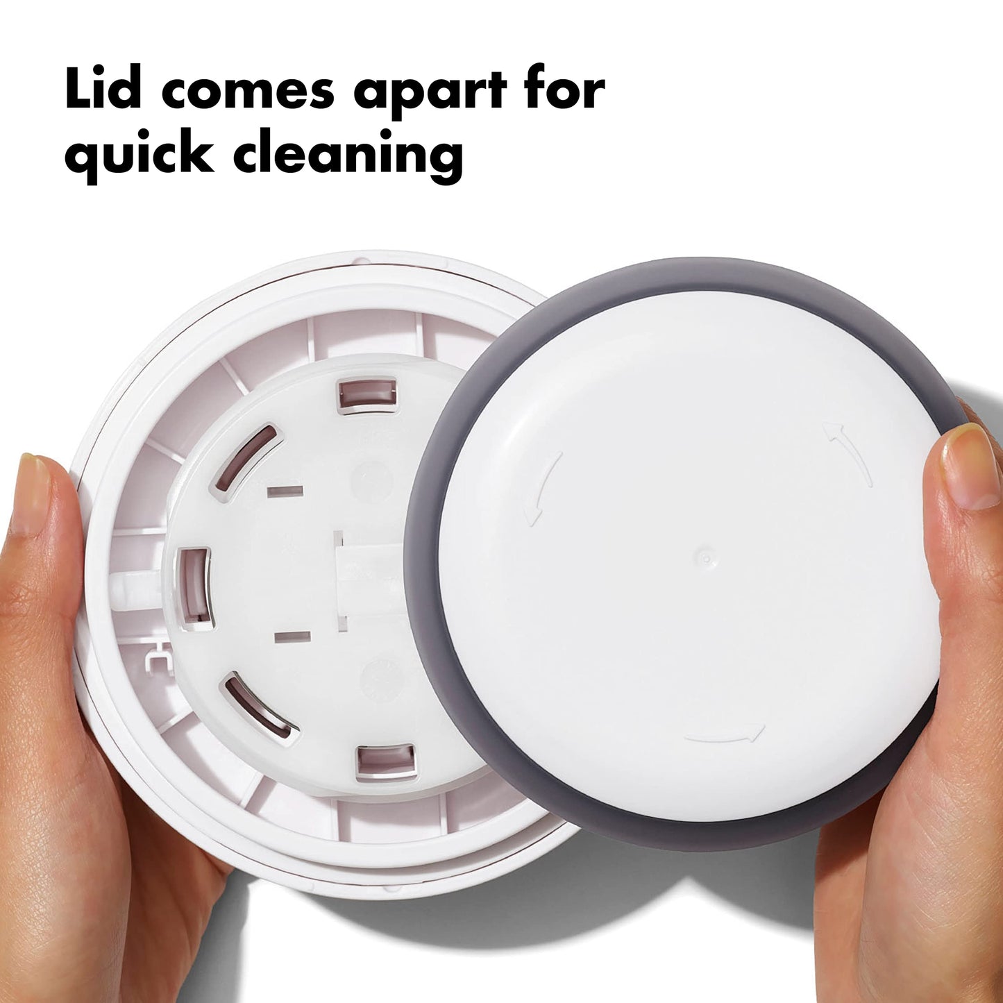 OXO Good Grips 3.0 Qt POP Medium Cookie Jar - Airtight Food Storage - for Snacks and More, White and Clear