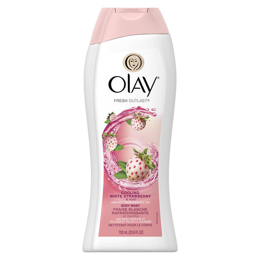 Olay Cleansing Body Wash, Silky Berry, 23.6 Fluid Ounce (Pack of 6)