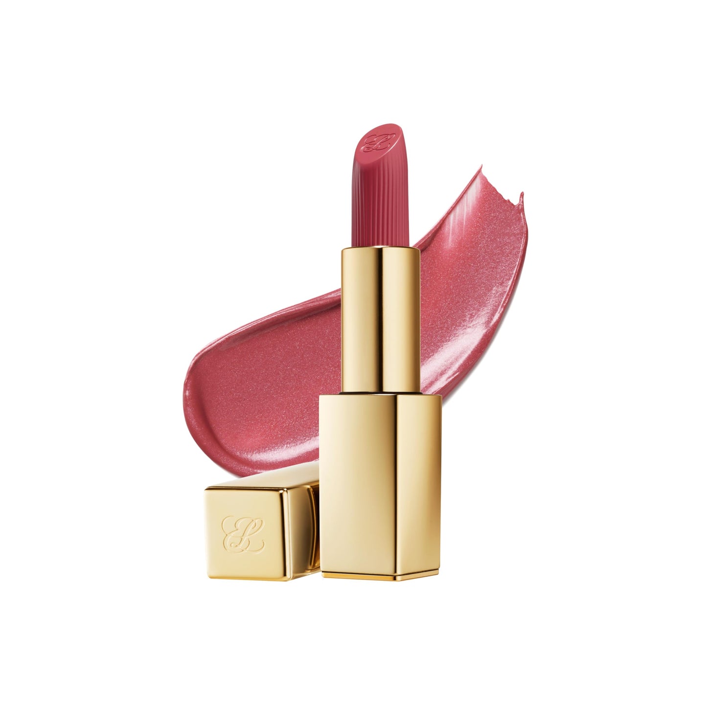 Estée Lauder Pure Color Long-Lasting Hi-Lustre Lipstick for Women | Shimmer Finish, 0.12 Ounce, 420 Rebellious Rose