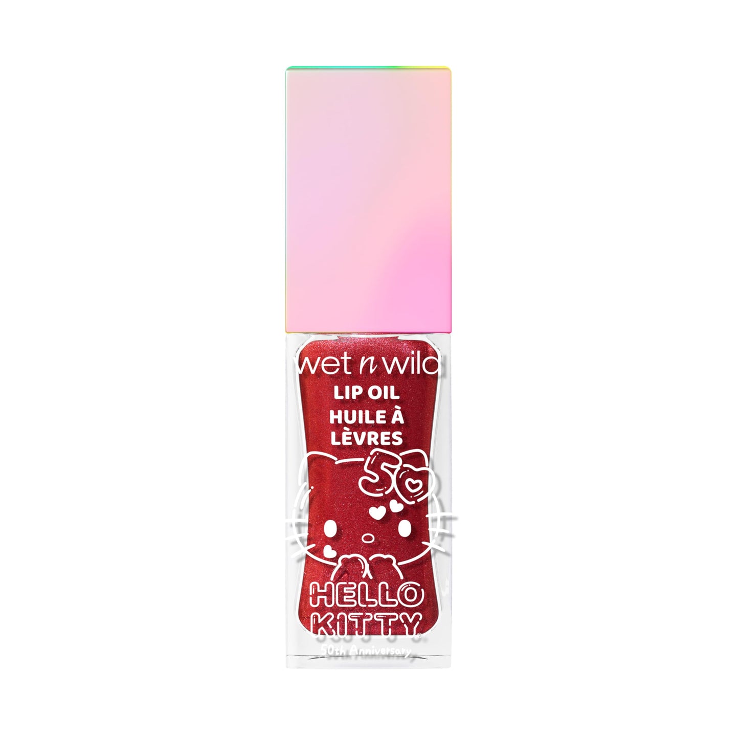wet n wild Hello Kitty Glitter Lip Oil, New 10 Oil Infused Formula, Warm Apple Pie Lightly Scented, Sparkly Bold Colors, Cruelty-Free & Vegan - Magic
