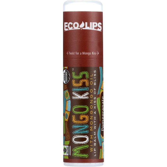 Mongo Kiss Display Center - Lip Balm - Organic - Eco Lips - Pomegranate - .25 oz - case of 15 Beauty and Personal Care Mongo Kiss