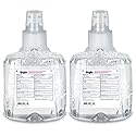 GOJO Antibacterial Foam Handwash, Plum Fragrance, 1200 mL Foam Hand Soap Refill LTX-12 Touch-Free Dispenser (Pack of 2) - 1912-02