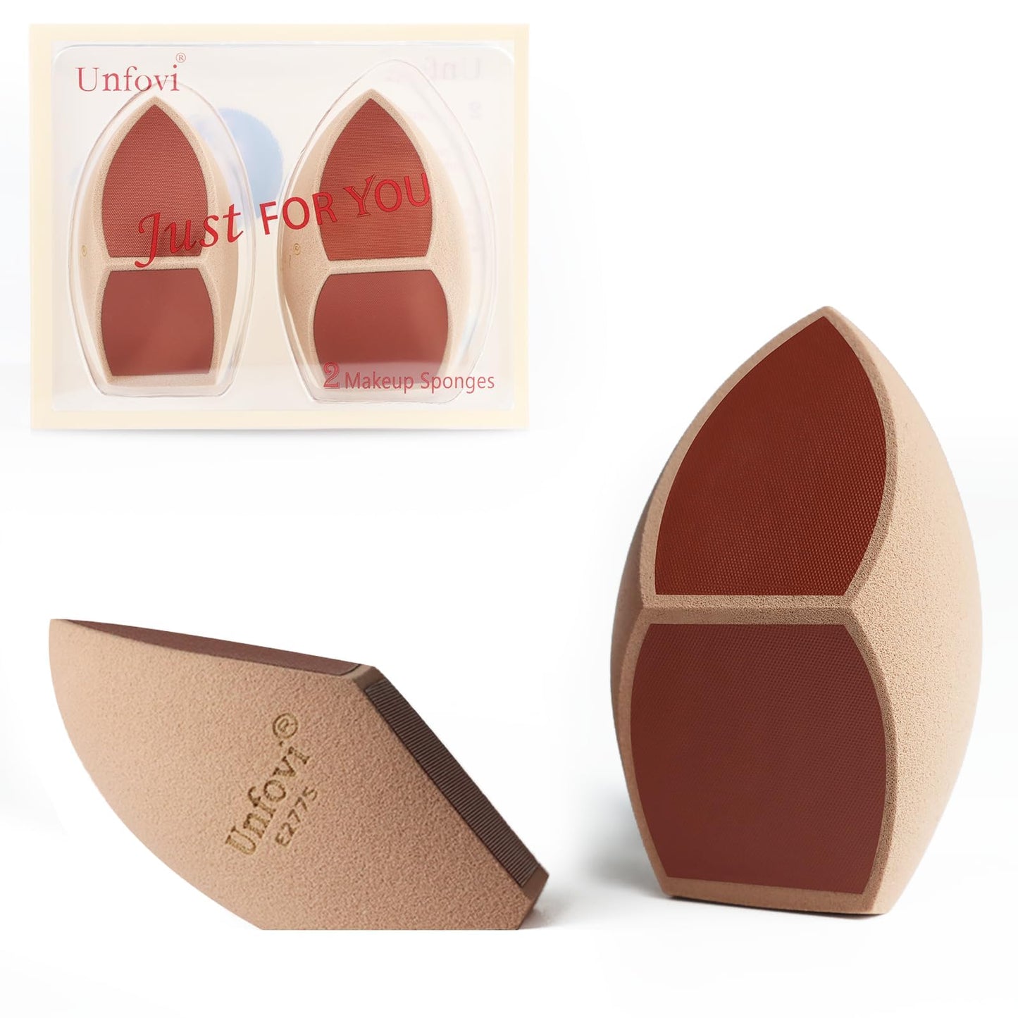 Unfovi Makeup Sponge Set (4 Shapes 7 pcs) - Latex-Free Blending Sponge for Liquid, Cream & Powder, Soft Reusable Beauty Sponge for Wet/Dry Foundation Beauty and Personal Care Unfovi Default Title