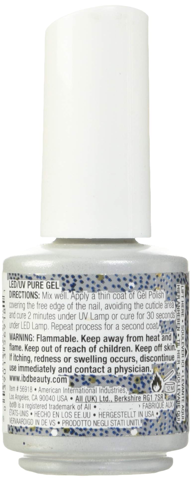 IBD Just Gel Soak Off Blue Nail Polish, Sapphire & Ice Beauty & Personal Care IBD