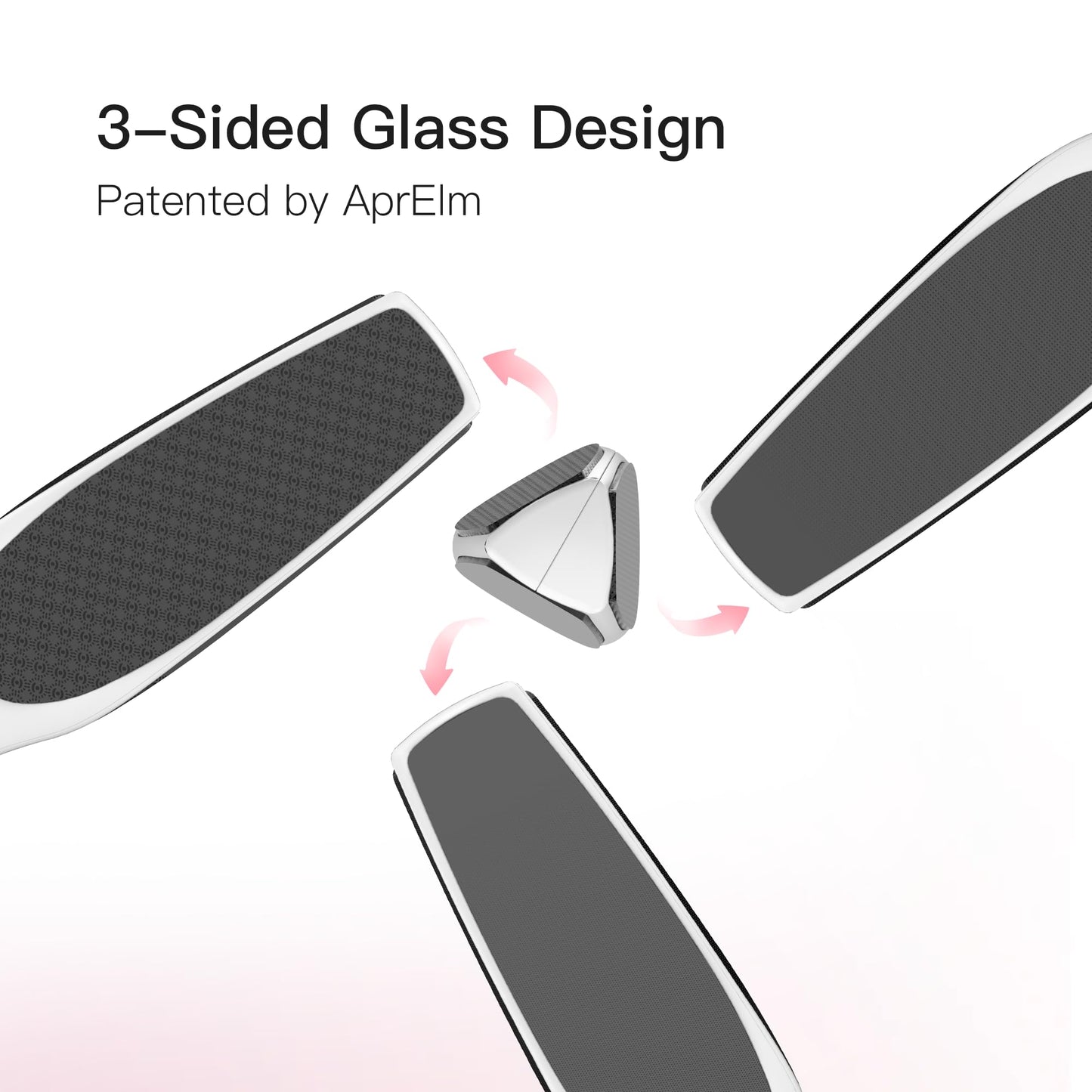 APRELM 3-Sided Nano Glass Foot File, 3-in-1 Coarse/Medium/Fine Foot Callus Remover, Professional Callus Remover for Feet Hard Skin Smooth Polishing Beauty and Personal Care APRELM
