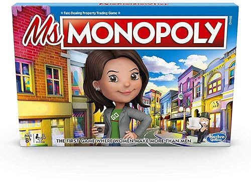 Monopoly Ms.Monopoly Board Game for Ages 8 & Up, Brown (E8424)