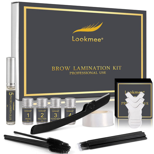 Lookmee Eyebrow Lamination Kits, Professional Instant Eyebrow Lift Kit, At Home DIY Long Lasting Eyebrow Perming Kit for Fuller and Messy Eyebrows Beauty & Personal Care Lookmee