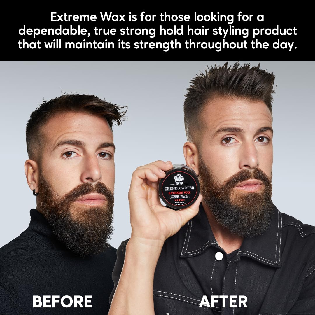TRENDSTARTER - THICKENING FIBER (2oz) - Travel Size - Medium Hold - Matte Finish - Premium Hair Thickening Clay Pomade - Water-Based - All-Day Hold Beauty and Personal Care TRENDSTARTER