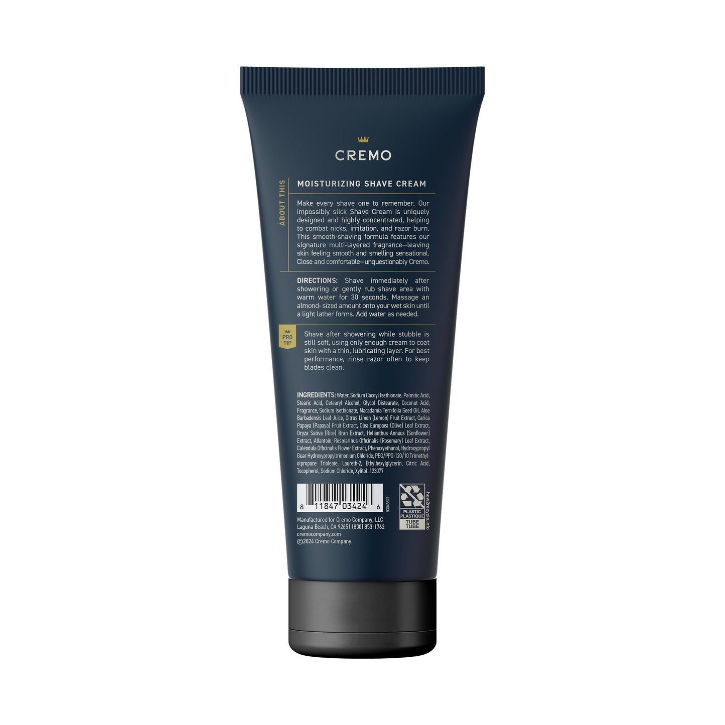 Cremo Palo Santo Shave Cream, Astonishingly Superior Ultra-Slick Shaving Cream for Men, Fights Nicks, Cuts and Razor Burn, 6 Fl Oz