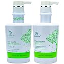 Xiaomoxuan Organic Collagen Tea Tree Deep Conditioning Hair Mask and Natural Cleansing Shampoo Build-Up Remover Set for Moisturizing and Split End