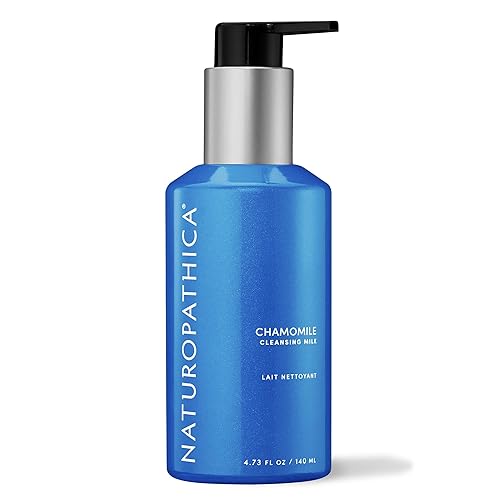 Naturopathica Chamomile Cleansing Milk, Gentle Facial Cleanser for Dry and Sensitive Skin, Antioxidant Rich Face Wash for Men & Women, 5 fl oz