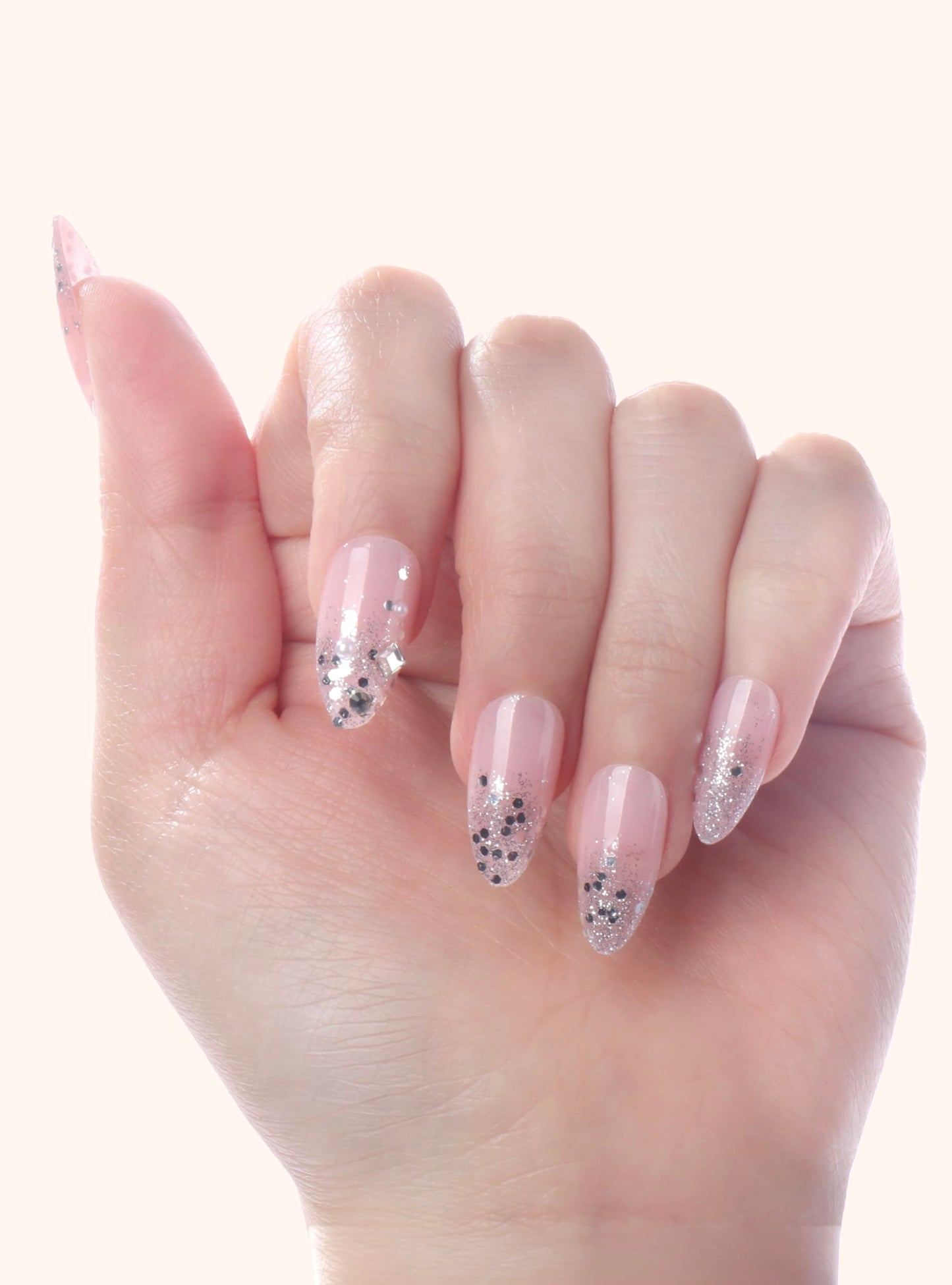 Glamify by Absolute New York Couture Press On Nails - Luxury Rhinestone & Charm Fake Nails, Glossy Reusable Salon Style Acrylic Nails Kit with Glue Beauty & Personal Care Absolute New York