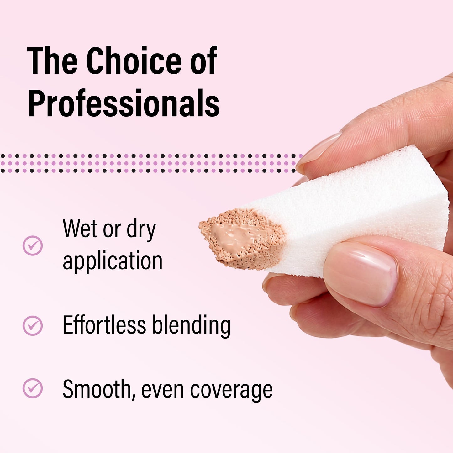 Artist's Choice Makeup Wedges, 100 Pack Triangle Cosmetic Sponges for Foundation, Blush, Concealer, and Eye Shadow, Crisp Edges for Precise Blending Beauty and Personal Care Artist's Choice