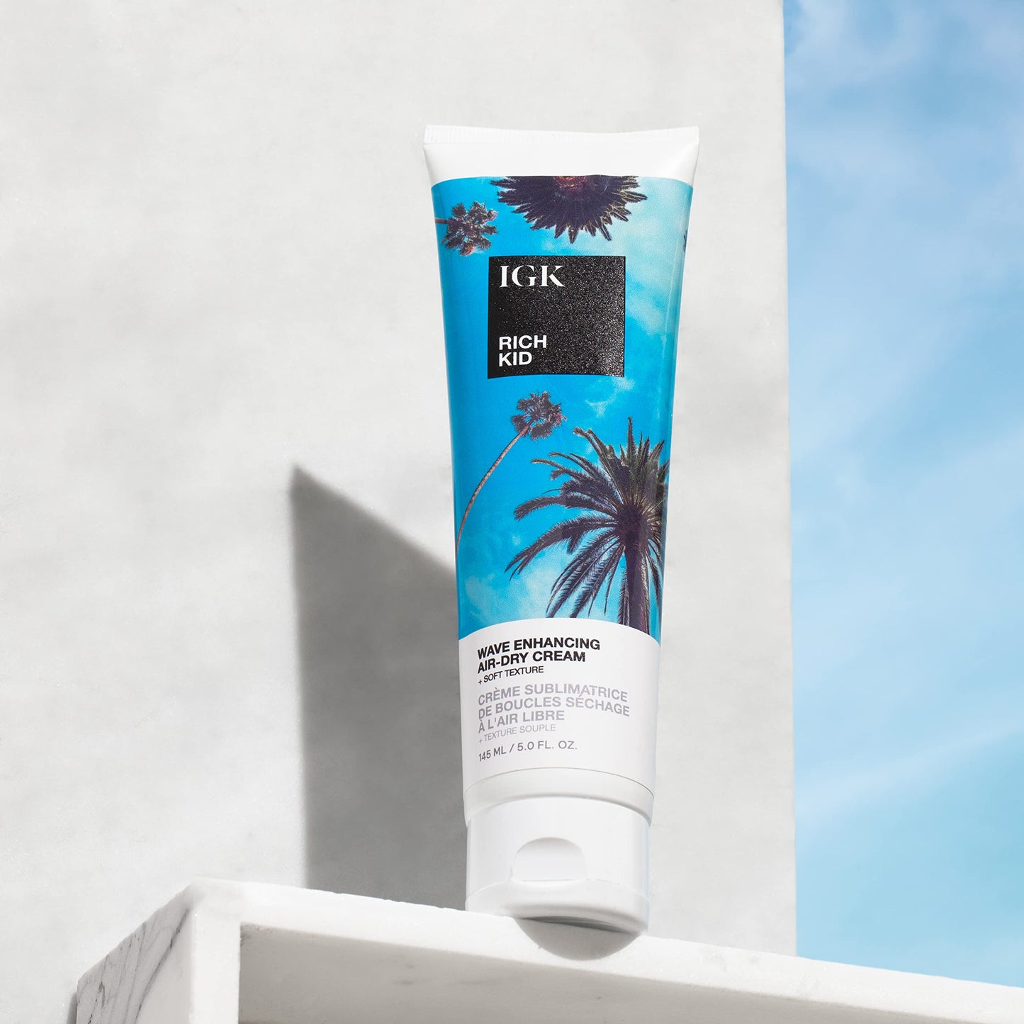 IGK RICH KID Wave Enhancing Air-Dry Cream | Hold + Texture + Shine | Vegan + Cruelty Free | 5 Oz