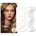Artlunar 12Pcs Face Glitter Makeup Patches, Glitter Makeup Accessories for Women & Girls, Perfect for Music Festivals, Easter, Concerts, Parties