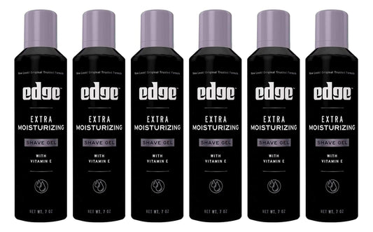 Edge Extra Moisturizing with Vitamin E Shave Gel 8.4 oz (Pack of 6)
