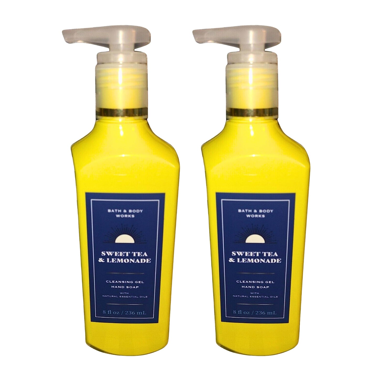 Bath & Body Works Gel Hand Soap 2-Pack 8oz/236mL Each (Sweet Tea and Lemonade)