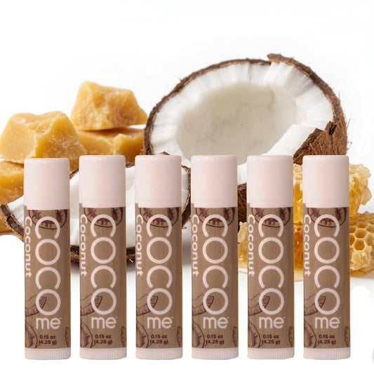 CoCo Me Coconut Beeswax Lip Balm - Organic Lip Balm with Virgin Coconut Oil & Beeswax - Natural Lip Balms & Moisturizers for Deep Lip Protection Beauty and Personal Care Coco Me
