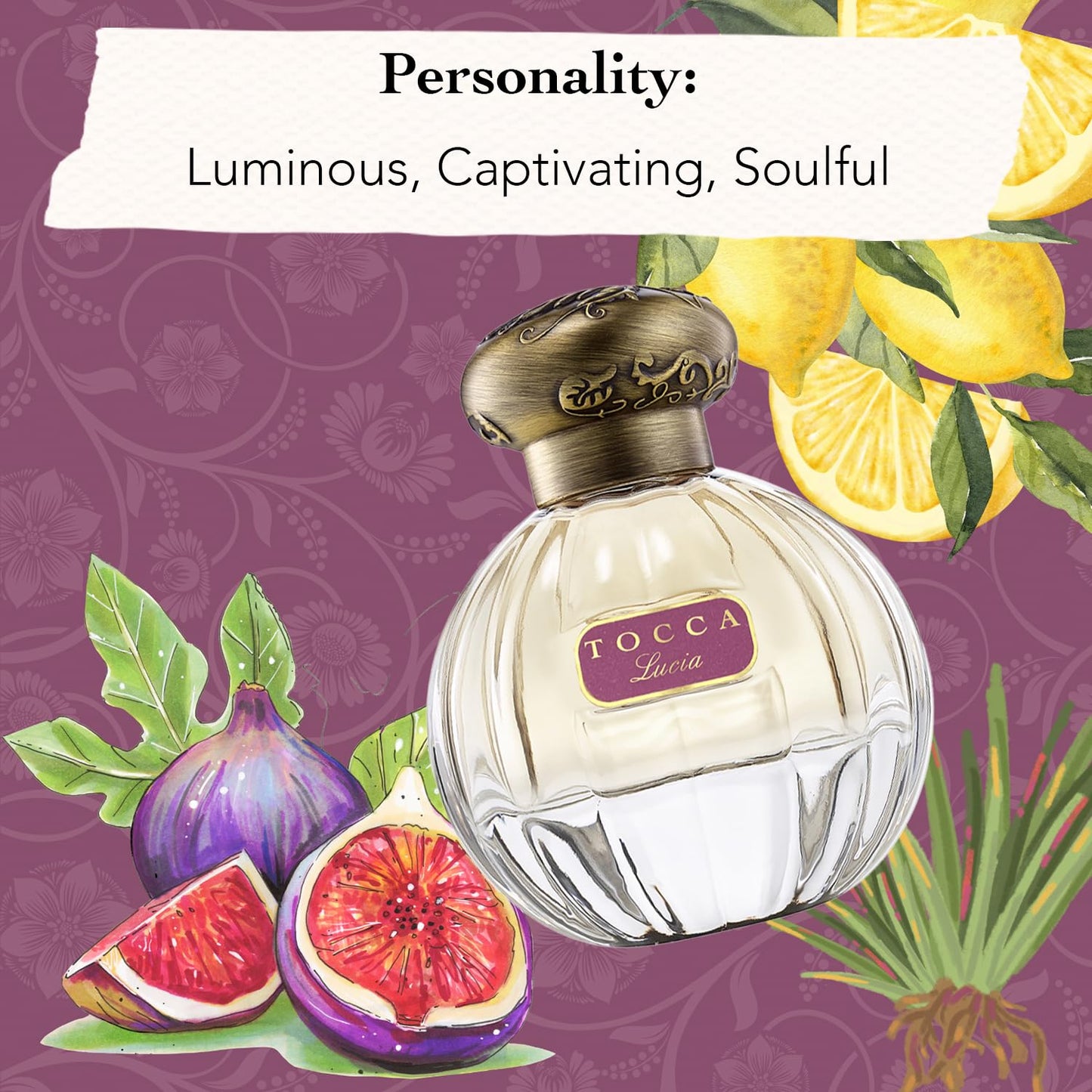 Tocca Lucia Women's Perfume, 1.7 oz. (50 ml) - Fresh Floral Fragrance Featuring Italian Lemon, Fig and Vetiver