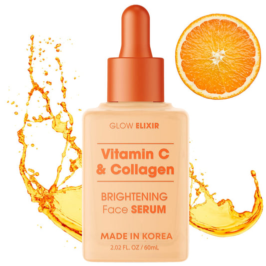 Glow Elixir Vitamin C Serum for Face with Collagen, Dermatologist Tested Beauty & Personal Care Glow Elixir