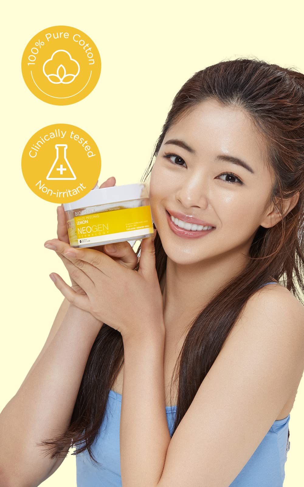 DERMALOGY by NEOGENLAB Bio-Peel Gauze Peeling Pads (Lemon, 30 pads) - Exfoliating & Brightening Peeling Pad with PHA & Lemon & Lemongrass - Korean