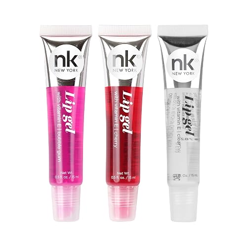 NICKA K NEW YORK Lip Gel, Hydrating, Lightweight, Glides on Effortlessly, Non Sticky Finish Lip Gel Colors