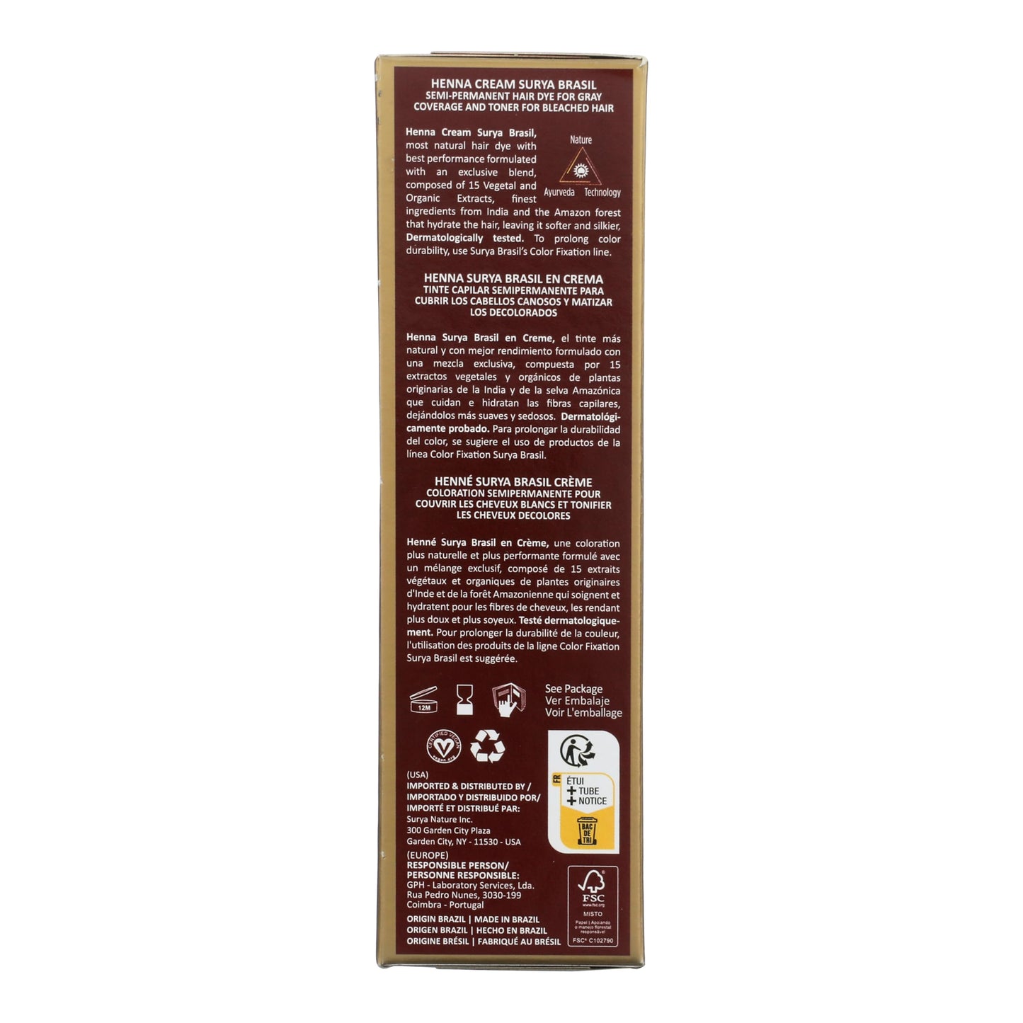 Surya Nature, Inc Henna Chocolate Cream - 2.31 oz