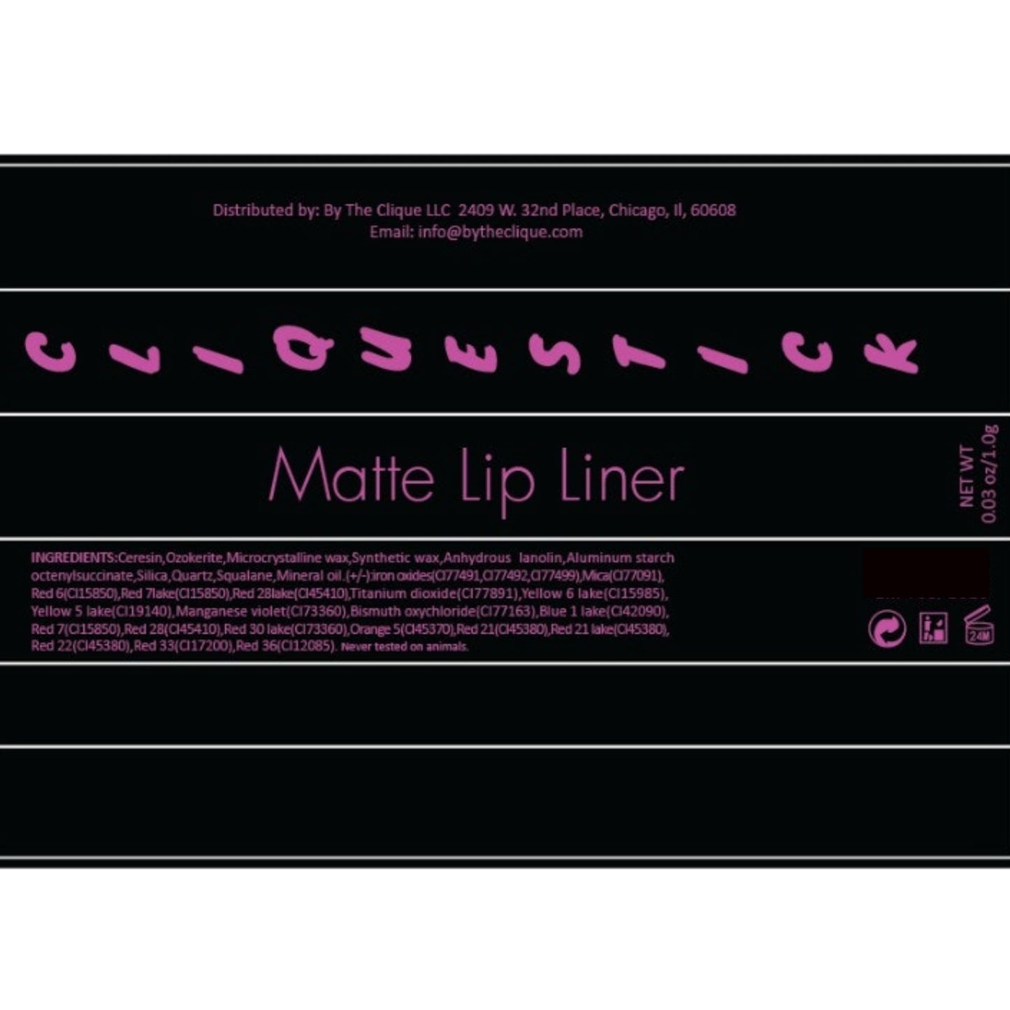 By The Clique Premium Light Pink Matte Lip Kit | Lipstick and Lip Liner Pencil Set | Blushing Bride…