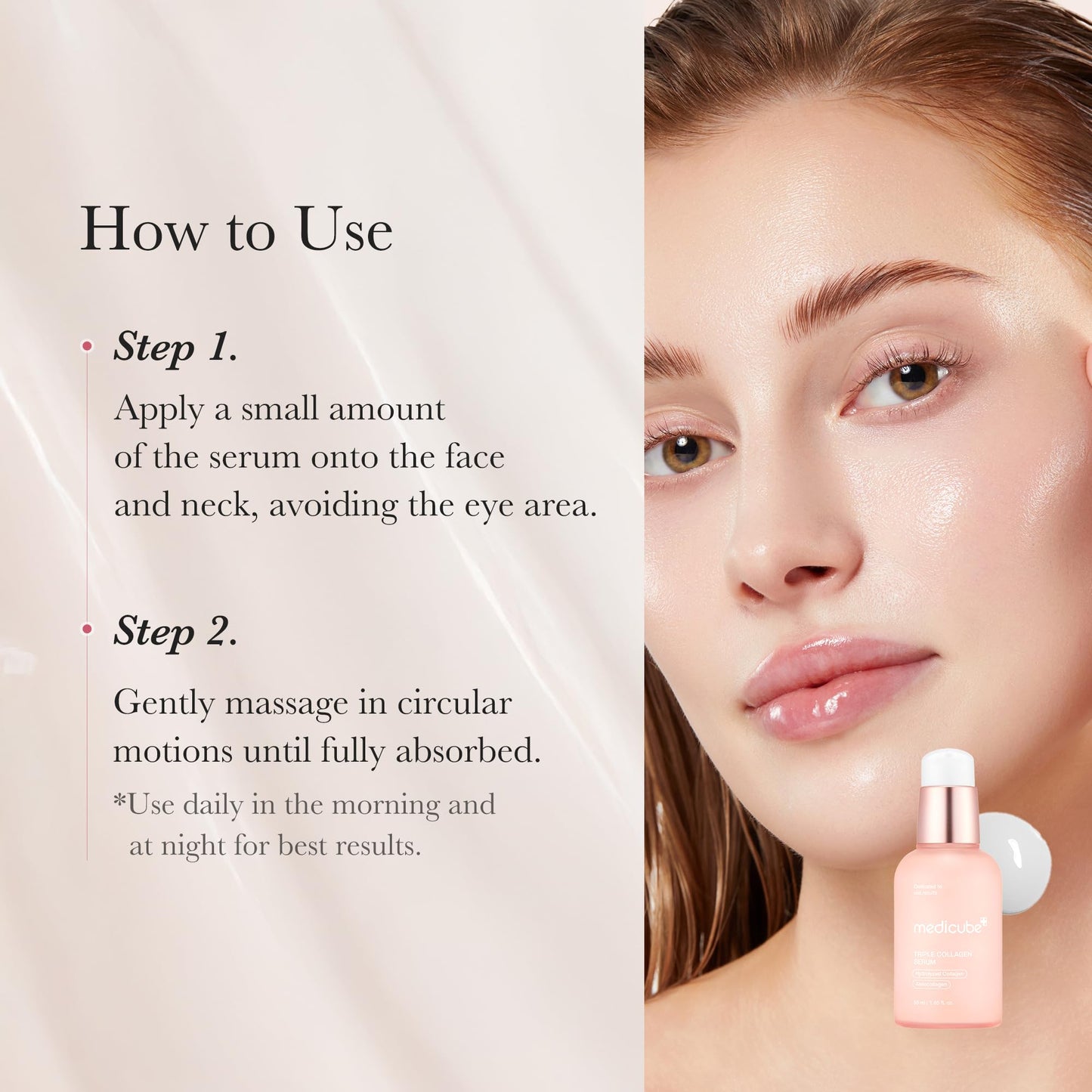 Medicube Triple Collagen Serum 1.85 fl.oz - Nourish dull skin with Triple Collagen Complex - A lightweight serum with Niacinamide and Hyaluronic Acid Beauty and Personal Care medicube