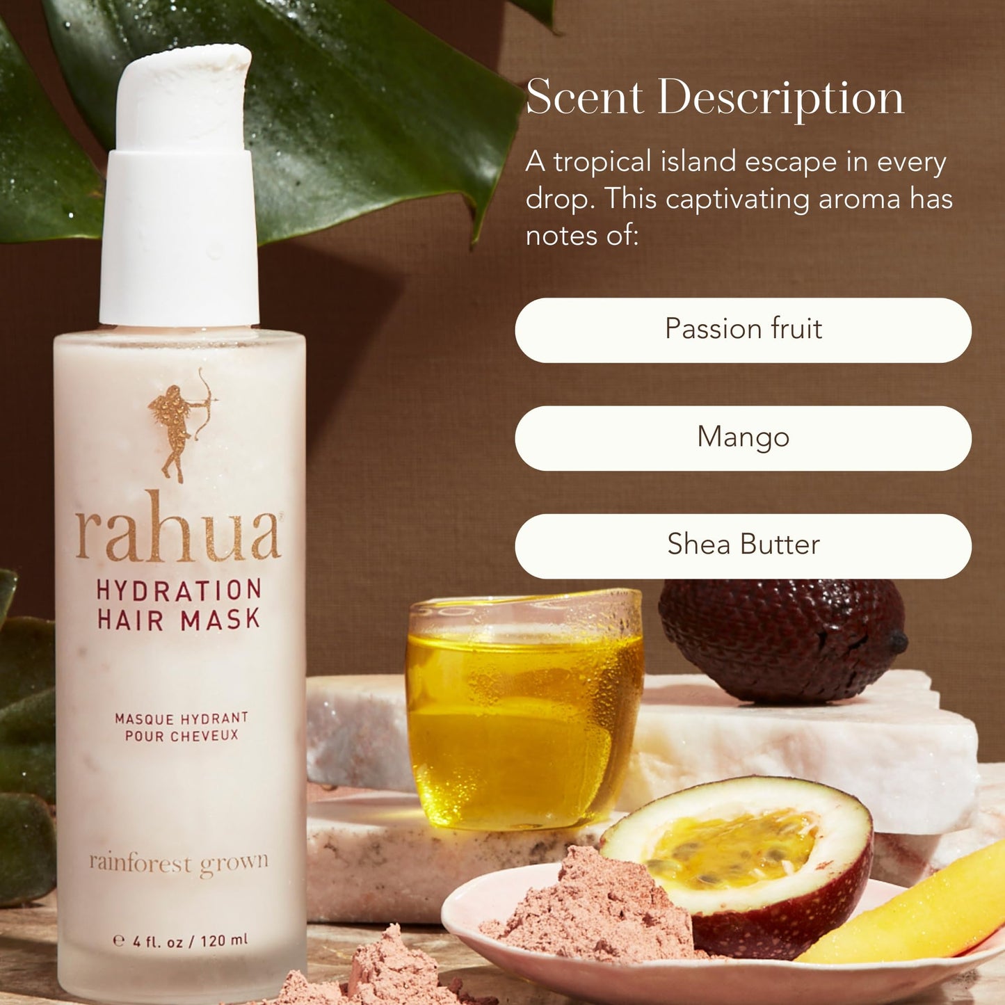 Rahua Hydration Hair Mask, Vegan Deep Conditioning Treatment for Dry & Dehydrated Curls Oil & Shea Butter for Moisture & Shine, Hair Care w/Organic