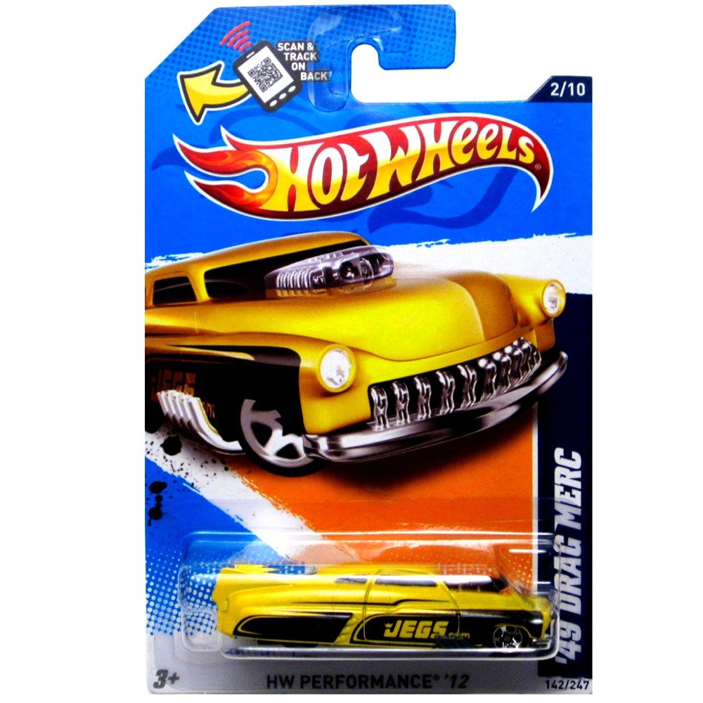 2012 Hot Wheels HW Performance 12 49 Drag Merc 2/10 142/247 Yellow
