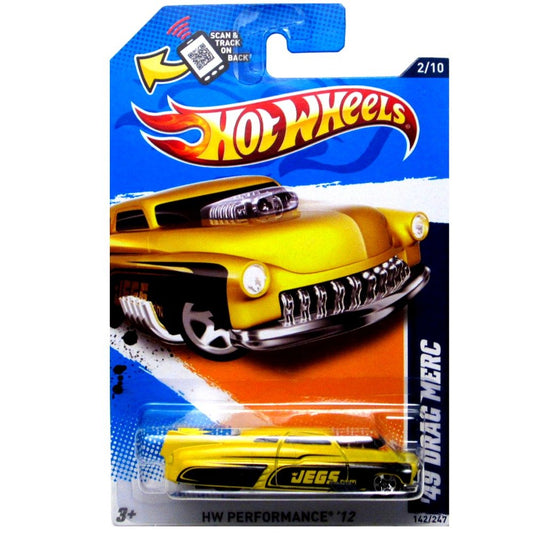 2012 Hot Wheels HW Performance 12 49 Drag Merc 2/10 142/247 Yellow