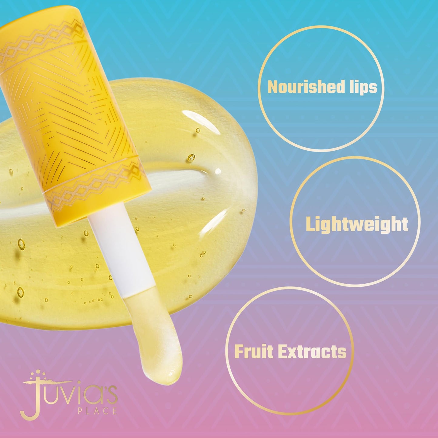 Juvia's Place Magic Lip Oil - Mango - Smooth, Hydrating with Vitamin E for Soft, Glossy, Juicy Lips - Infused with Fruit Extracts - Tinted,