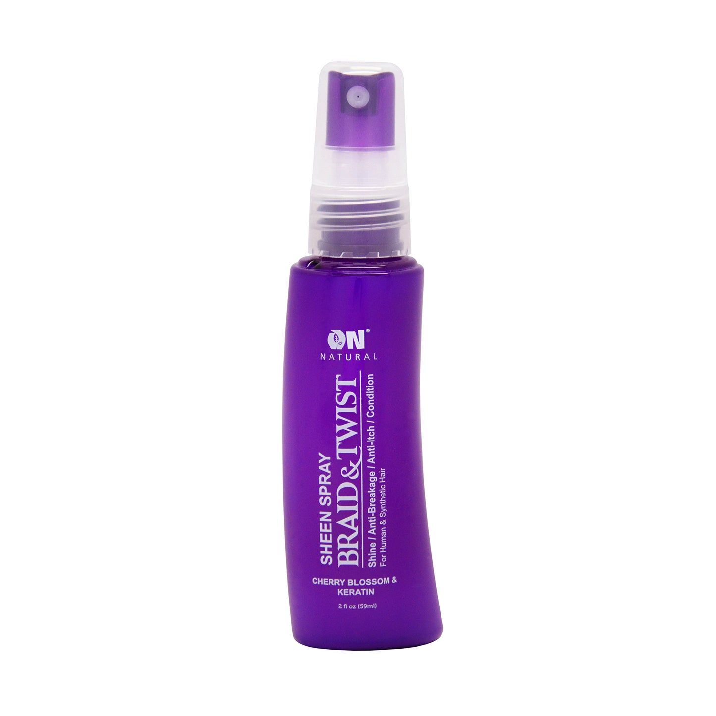 On Natural Sheen Spray Braid & Twist 2 oz - Cherry Blossom & Keratin
