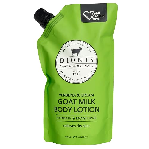 Dionis Goat Milk Lemon Verbena & Cream Body Lotion Refill Pouch 16.9 oz (Pack of 1)