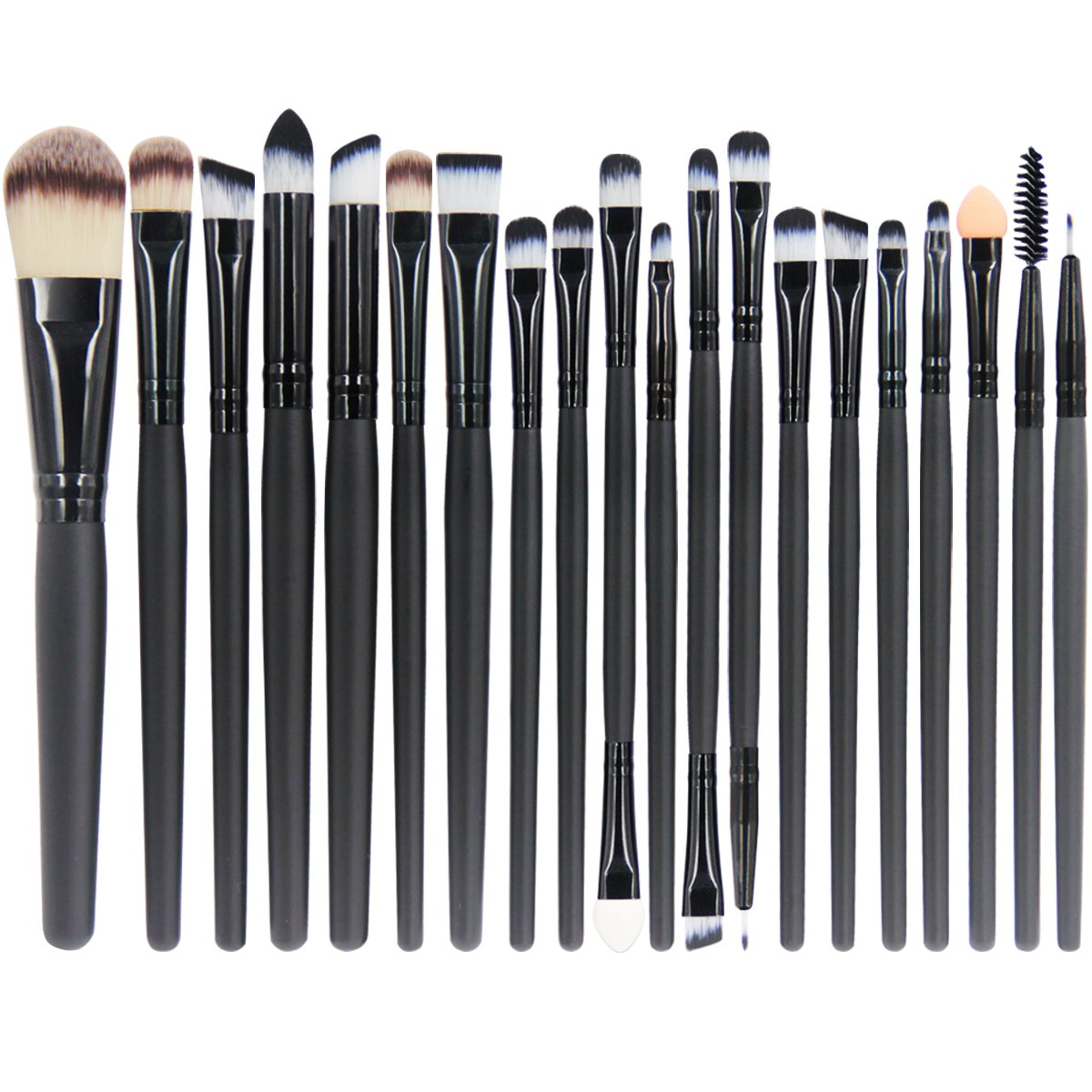 EmaxDesign 20 Pieces Makeup Brush Set Professional Face Eye Shadow Eyeliner Foundation Blush Lip Makeup Brushes Powder Liquid Cream Cosmetics Blending