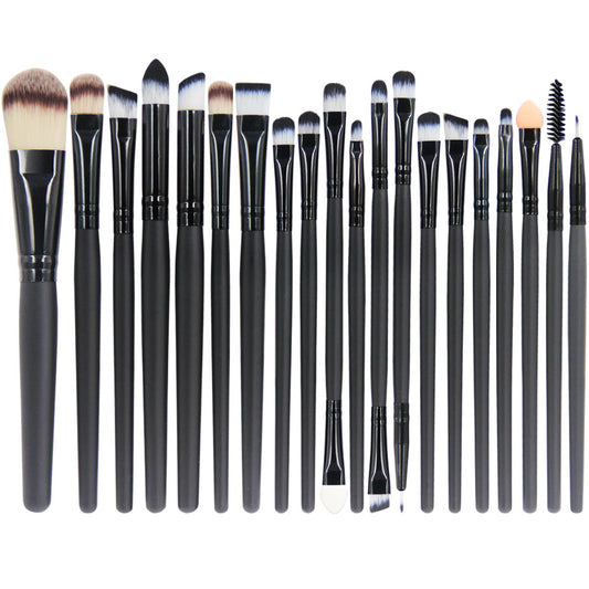 EmaxDesign 20 Pieces Makeup Brush Set Professional Face Eye Shadow Eyeliner Foundation Blush Lip Makeup Brushes Powder Liquid Cream Cosmetics Blending Beauty & Personal Care EmaxDesign