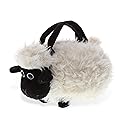 DolliBu Black Nose Sheep Plush Handbag - Super Soft Plush Stuffed Animal Purse for Children's Accessories, Kids Hand Bag Toy Purse for Girls & Boys