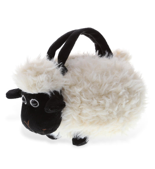 DolliBu Black Nose Sheep Plush Handbag - Super Soft Plush Stuffed Animal Purse for Children's Accessories, Kids Hand Bag Toy Purse for Girls & Boys