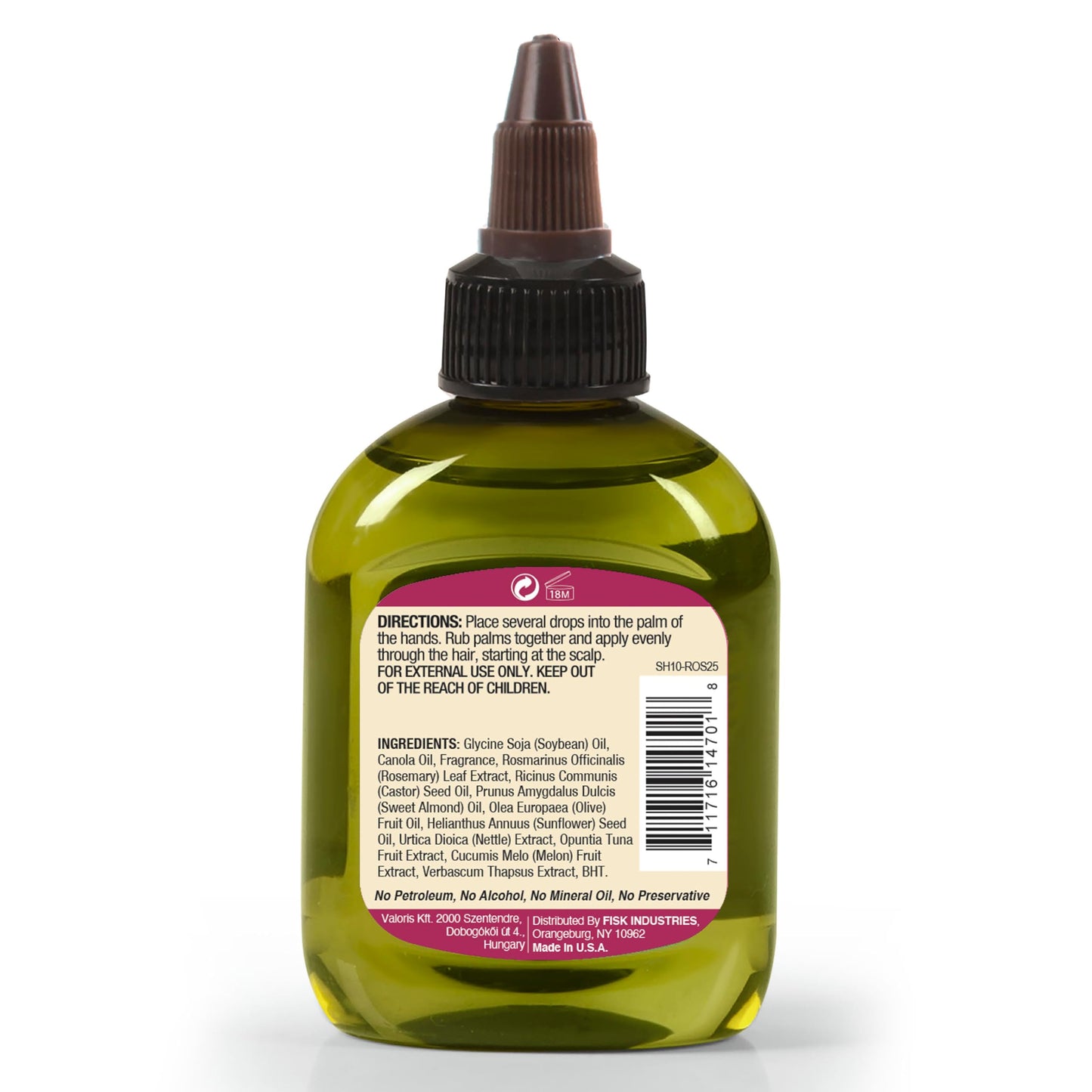 Difeel Rosemary Premium Hair Oil 2.5 oz. - Rosemary Oil Hair Treatment