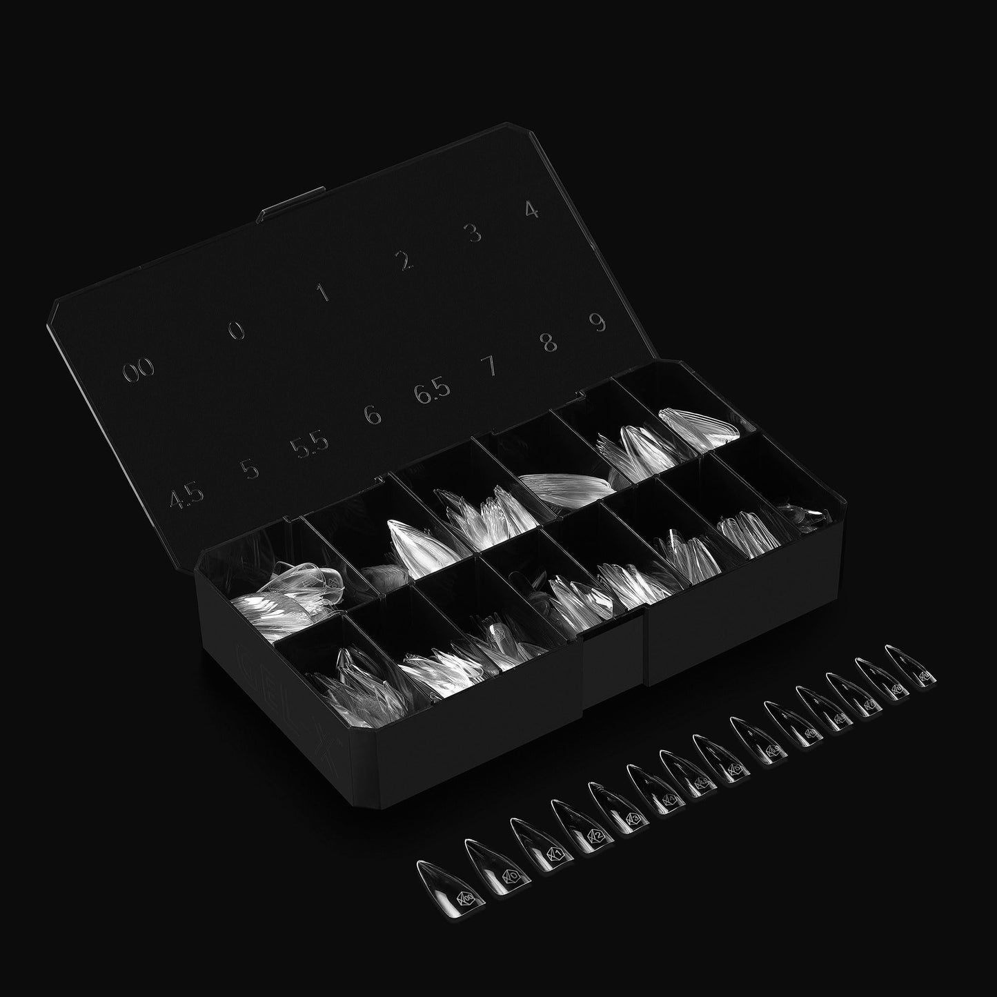 Apres Gel-X® Stiletto Box of Nail Tips | 280 Gel-X Tips, Soft Tips, 14 Sizes 00-9 | Half-sizes Included (Sculpted Stiletto Long, 280 Count) Beauty & Personal Care APRÉS