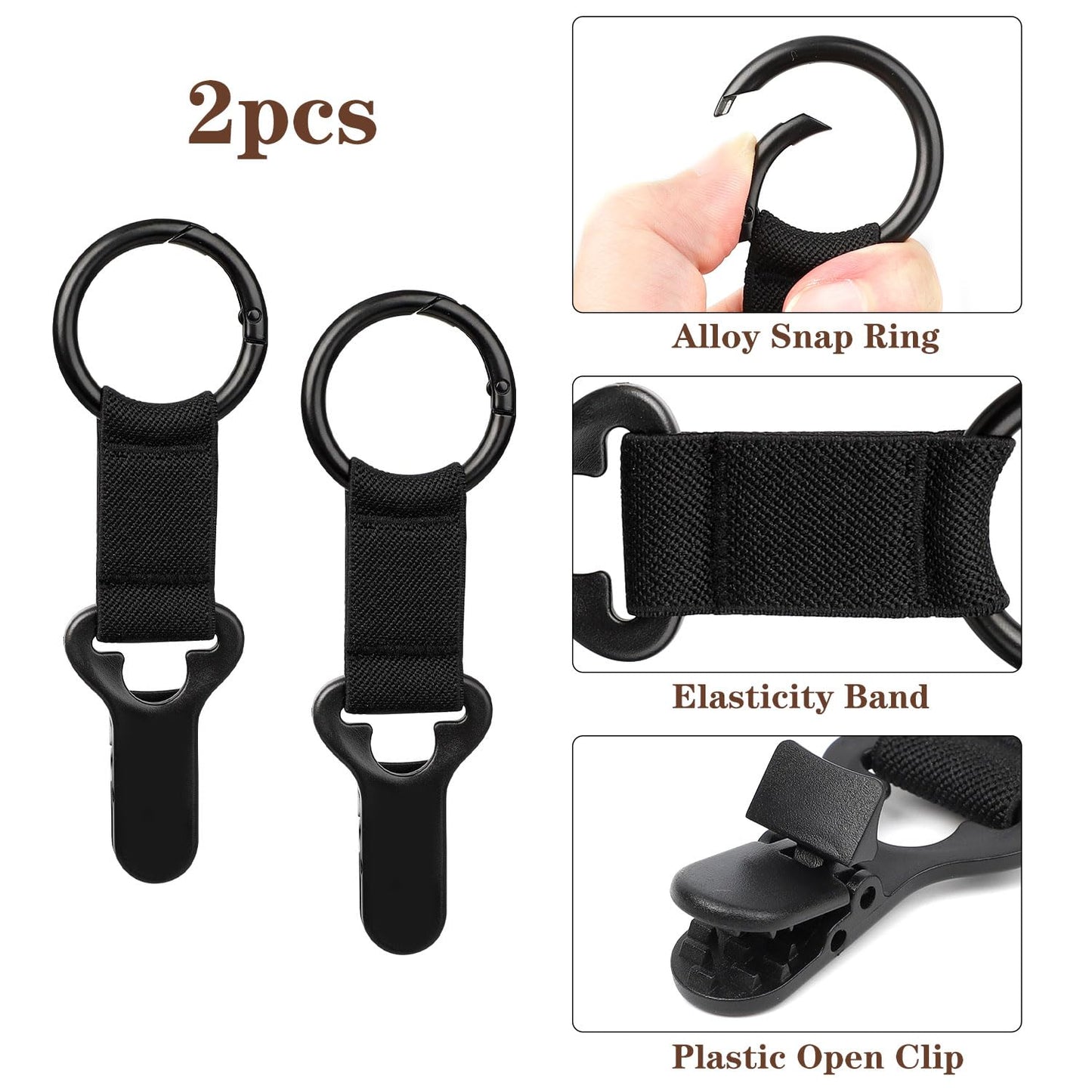 Niveaya Hat Clip for Travel Bag – 2 Pack Vacation, Beach & Cruise Essentials Accessory for Handbags, Backpacks & Luggage