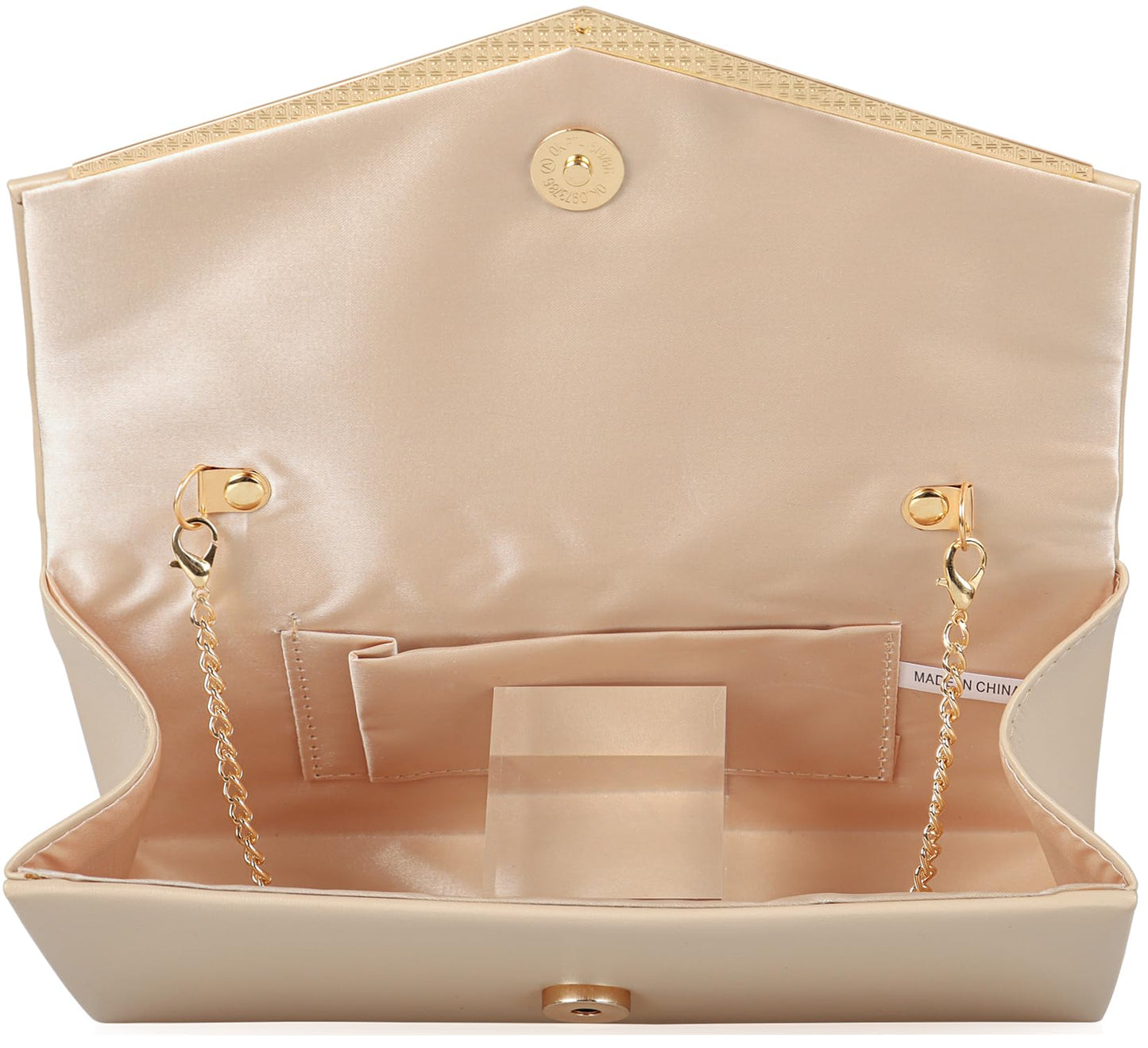 Women’s Evening Handbag Vegan Leather Ladies Envelope Clutch Classic Elegant Purse Bags